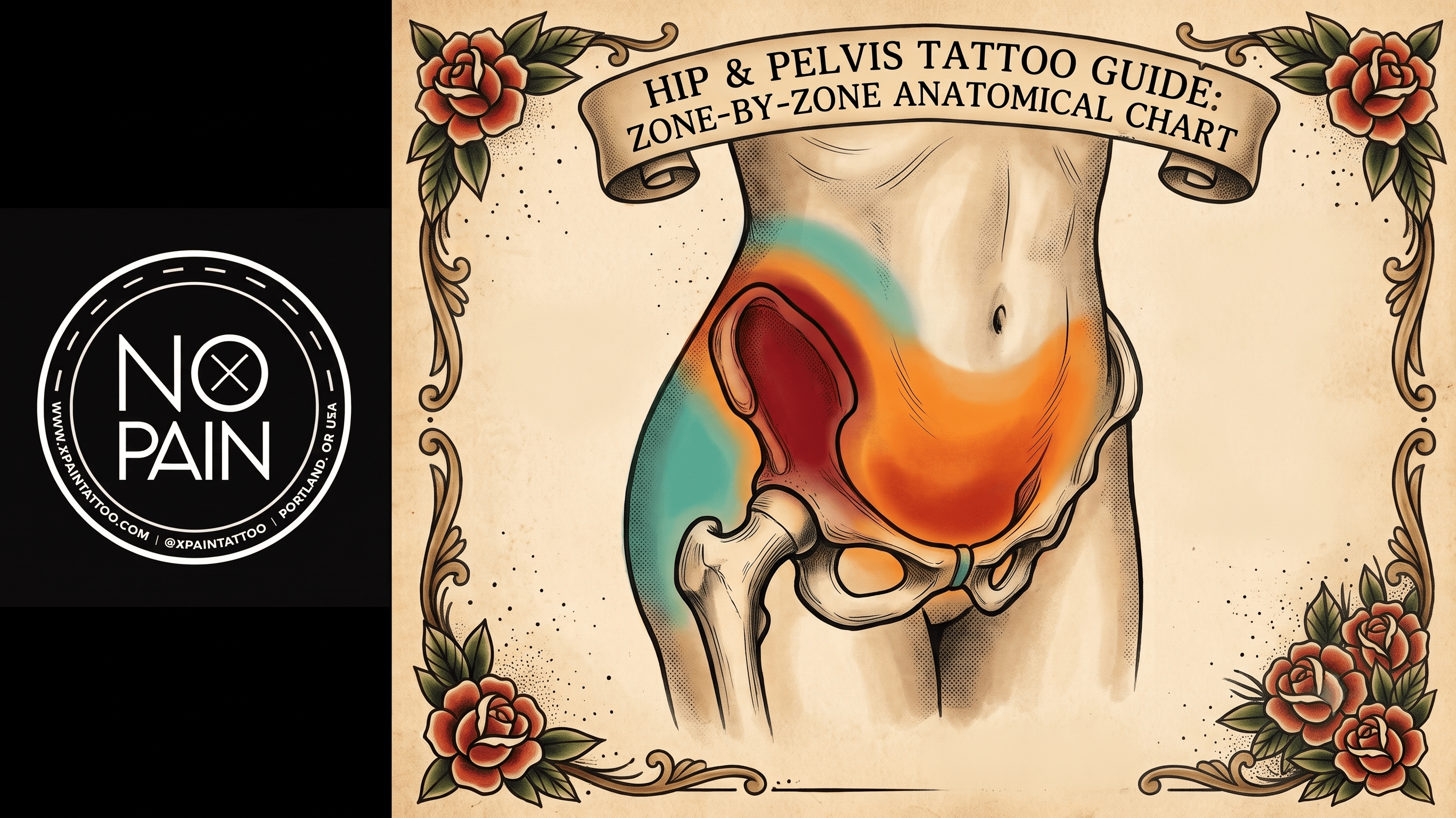 A Guide to Hip and Pelvic Tattoo Pain: What to Expect - No Pain Tattoo