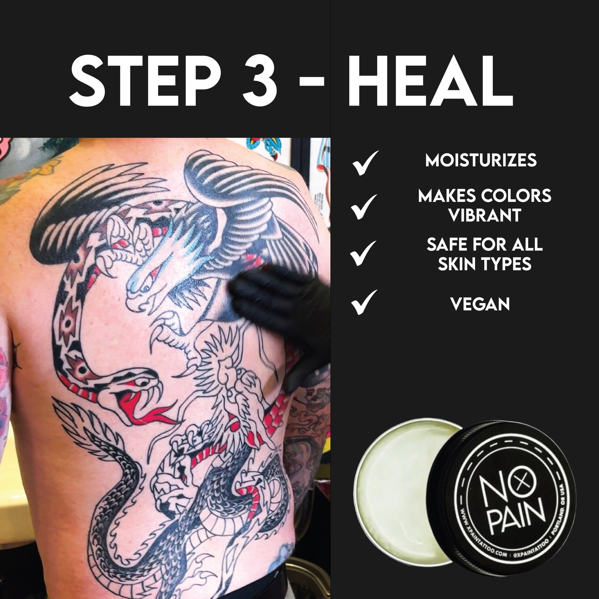 Numbing & Aftercare Bundle - No Pain Tattoo