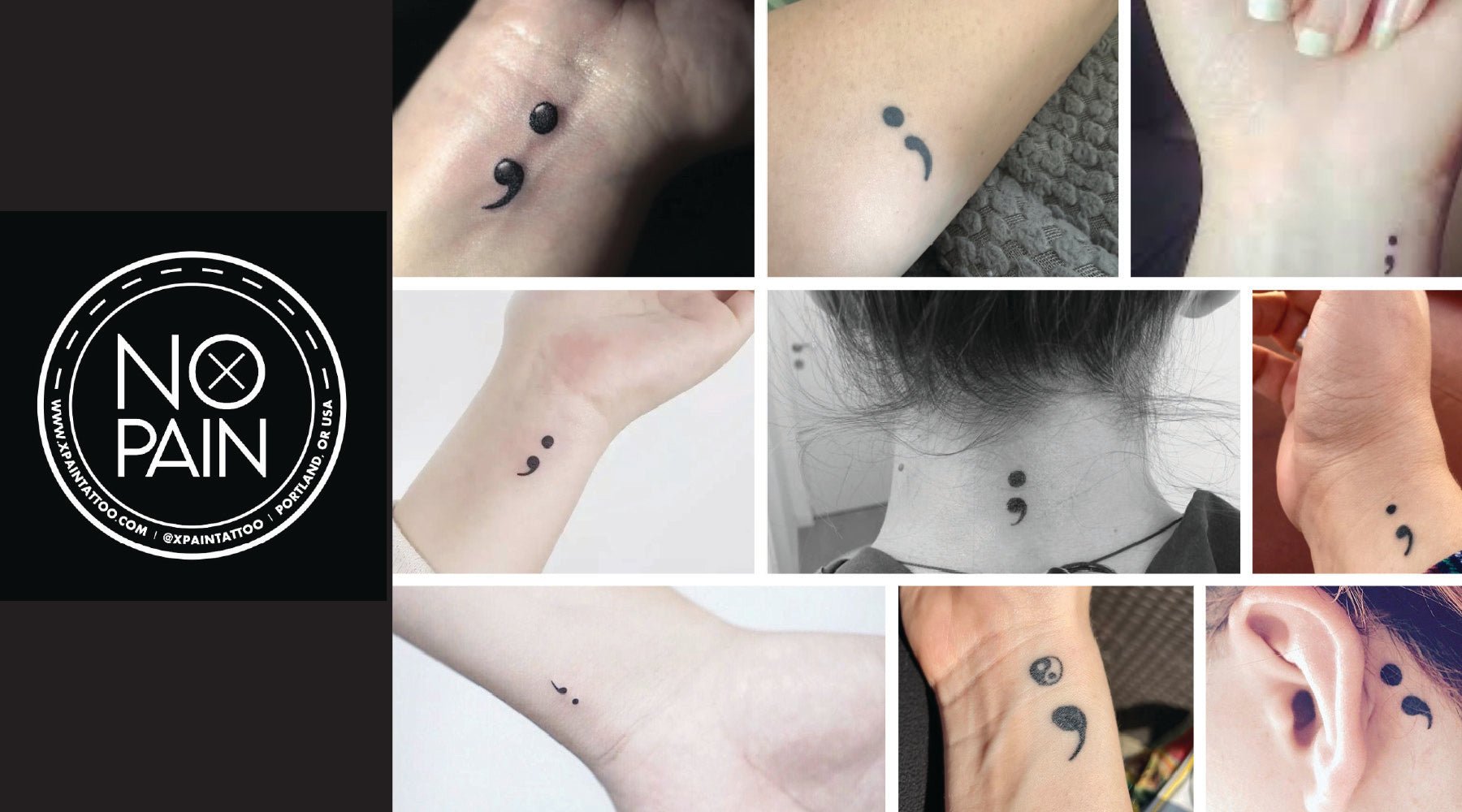 What Does a Semicolon Tattoo Really Mean? - No Pain Tattoo
