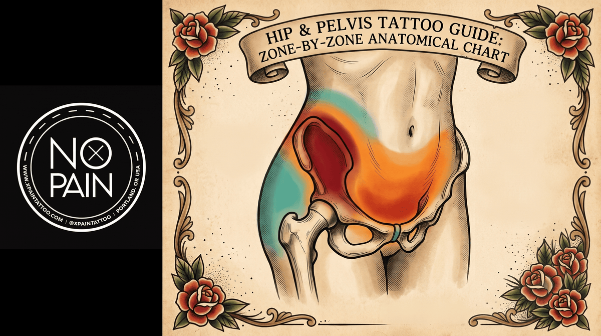 A Guide to Hip and Pelvic Tattoo Pain: What to Expect - No Pain Tattoo