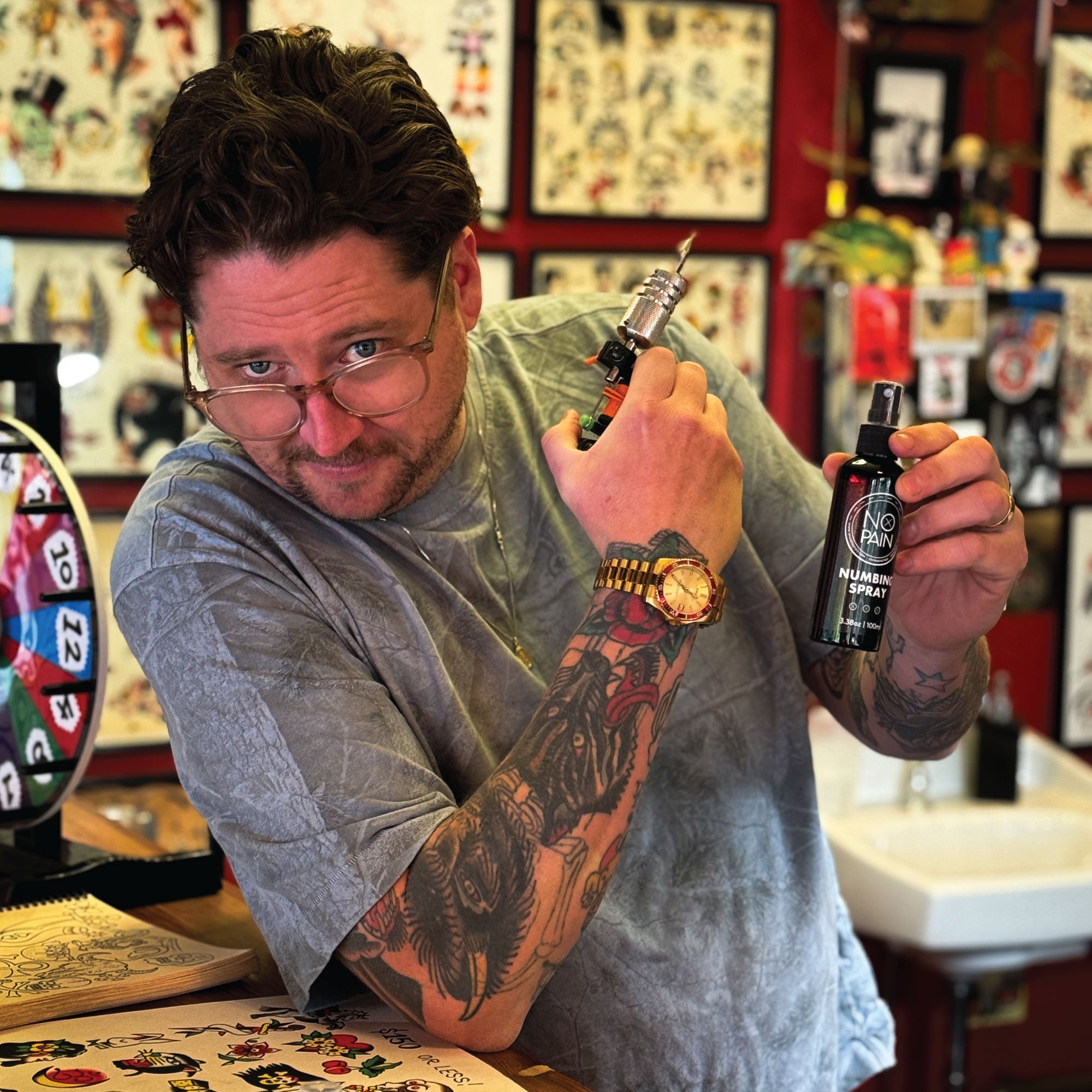 No Pain Tattoo Numbing Spray - Powerful Anesthetic for Broken Skin - No Pain Tattoo